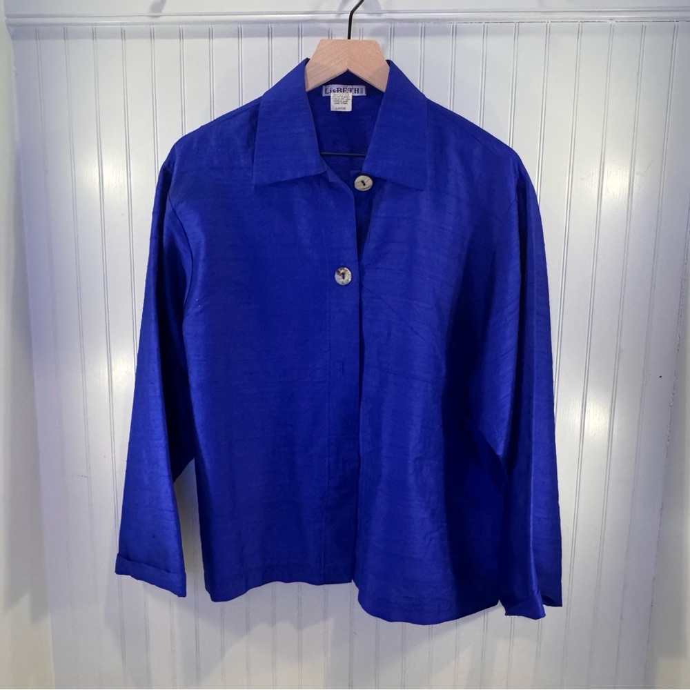Vintage LisBETH Blue L Button-Up Jacket